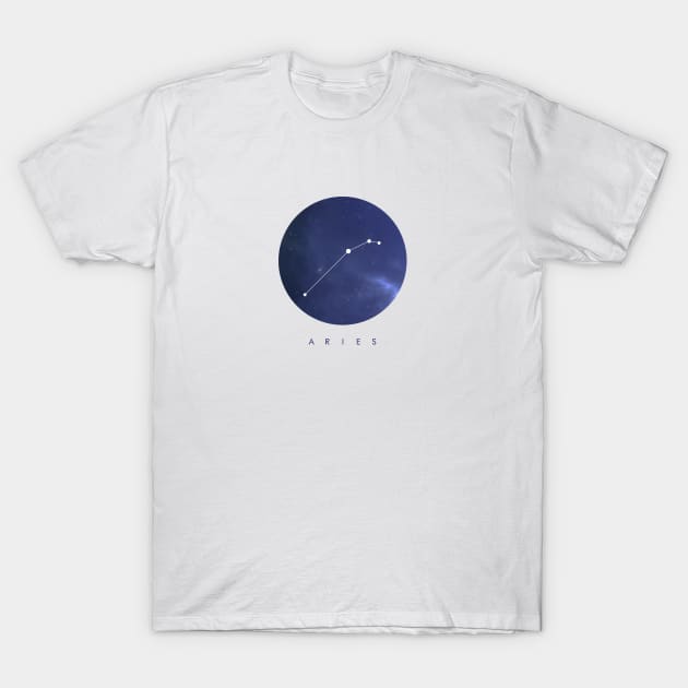 Aries Constellation T-Shirt by clothespin